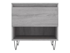 vidaxl Mesa De Centro*Mesas de centro 2 pcs 50x46x50cm deriv. madeira sonoma Cinzento