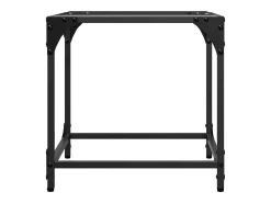 vidaxl Mesa De Centro*Mesas de centro c/ topo vidro 2 pcs 40x40x40cm aço Transparente