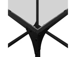 vidaxl Mesa De Centro*Mesas de centro c/ topo vidro 2 pcs 40x40x40cm aço Transparente