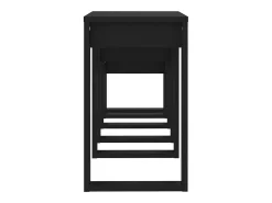 vidaxl Mesa De Centro*Mesas de encastrar 3 pcs madeira processada Preto