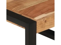 vidaxl Mesa De Centro*Mesas de encastrar 3 pcs madeira maciça Natural claro