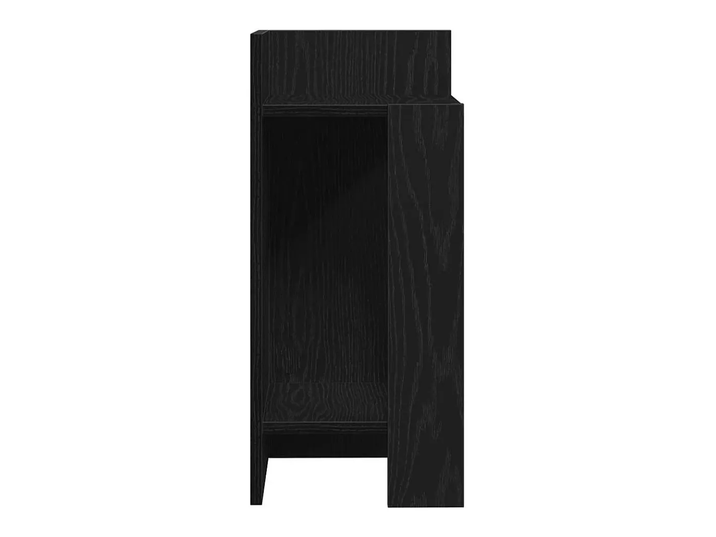 vidaxl Mesa De Apoio*Mesas laterais 2 pcs com prateleira 110x50x103 cm preta Preto