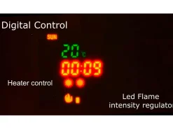 Sale Mobiliário com lareira eléctrica com 5 níveis de chama, Mate e Brilhante, 290x45x170cm Móvel De Tv