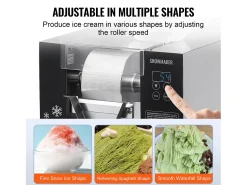 New Máquina de Gelo Comercial SucceBuy em Flocos de Neve, 80 kg/24 H em Aço Inoxidável Acessório Vinho E Bar