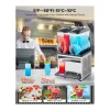 Máquina de Granito SucceBuy, 2 Reservatórios de 15 L, Aço Inoxidável, Distribuidor de Bebidas Geladas, para Casa, Restaurantes, Cafés, Bares^ Hot