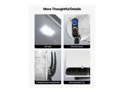Máquina de Granito SucceBuy, 2 Reservatórios de 15 L, Aço Inoxidável, Distribuidor de Bebidas Geladas, para Casa, Restaurantes, Cafés, Bares^ Hot