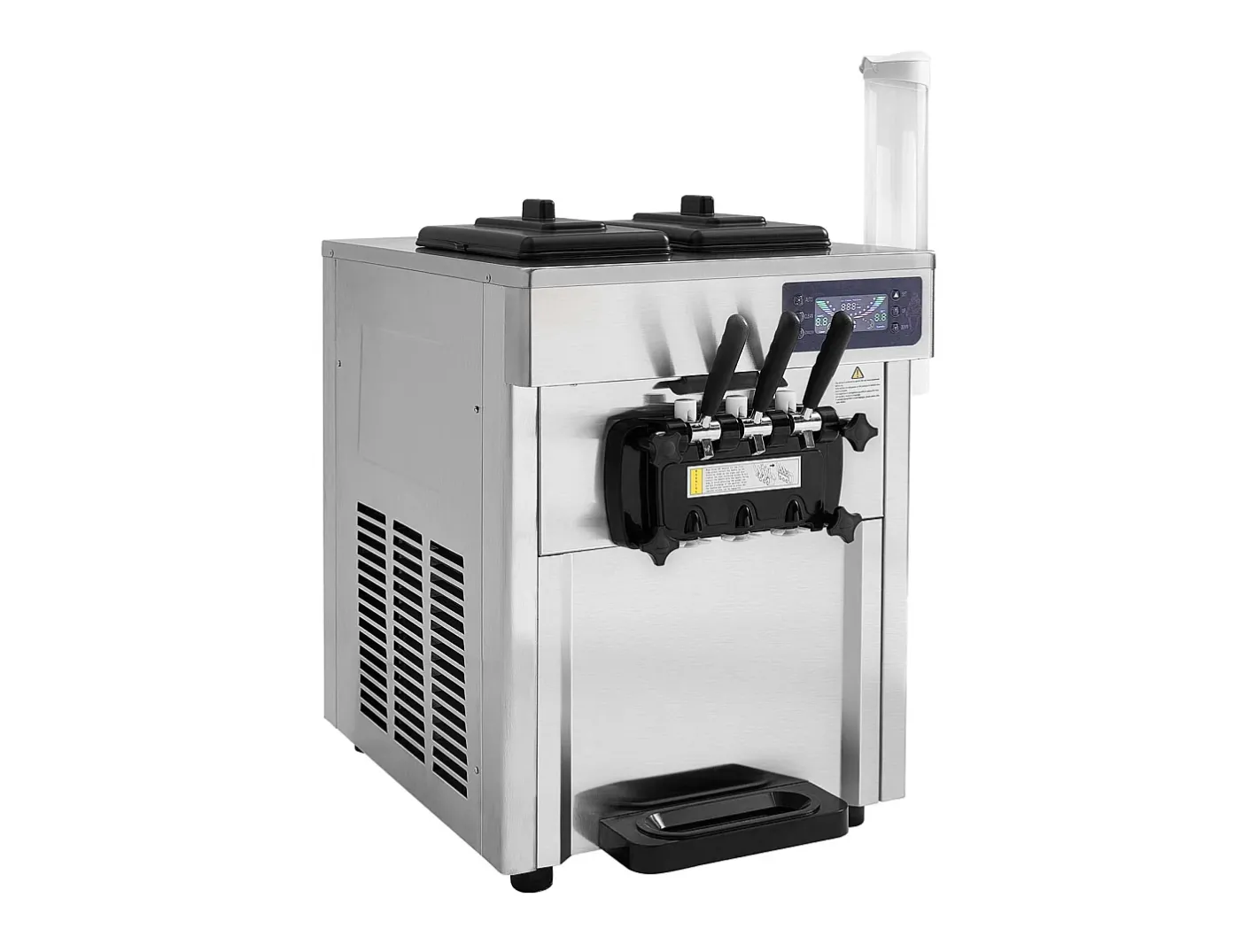 Discount Máquina de Sorvete SucceBuy, Aparelho de Gelo Italiano 3 Sabores 18-28 L/h, para Qualquer Aventura de Campismo Acessório Vinho E Bar
