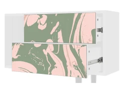 Móvel De Tv*Mueble de TV - 170х69х48 cm - T1 - Aquarelle, Branco Bege