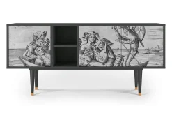 Móvel De Tv*Mueble de TV - 150х69х41 cm - T5 - Blau Schuyte, Antracite Cinza antracite