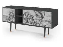 Móvel De Tv*Mueble de TV - 150х69х41 cm - T5 - Blau Schuyte, Antracite Cinza antracite