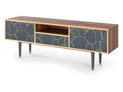 Móvel De Tv*Mueble de TV - 170х59х41 cm - T6 - Blue Lagoon, Nogueira Castanho