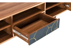 Móvel De Tv*Mueble de TV - 170х59х41 cm - T6 - Blue Lagoon, Nogueira Castanho