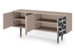 Móvel De Tv*Mueble de TV - 150х69х41 cm - T5 - Braided Blue, Latte Bege