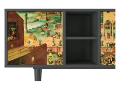 Best Mueble de TV - 150х69х41 cm - T5 - Children Games, Antracite Móvel De Tv
