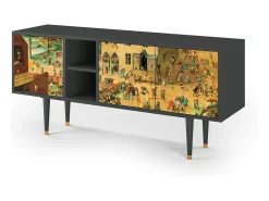 Best Mueble de TV - 150х69х41 cm - T5 - Children Games, Antracite Móvel De Tv
