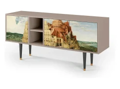 Móvel De Tv*Mueble de TV - 150х69х41 cm - T5 - Elder The Tower, Latte Bege