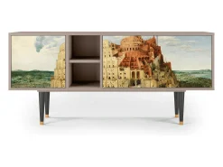 Móvel De Tv*Mueble de TV - 150х69х41 cm - T5 - Elder The Tower, Latte Bege