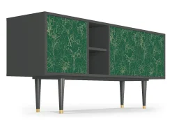 Best Mueble de TV - 150х69х41 cm - T5 - Emerald Forest, Antracite Móvel De Tv