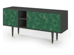 Best Mueble de TV - 150х69х41 cm - T5 - Emerald Forest, Antracite Móvel De Tv