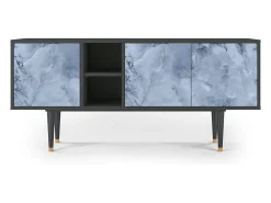 Best Mueble de TV - 150х69х41 cm - T5 - Feather Ice, Antracite Móvel De Tv
