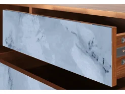 Móvel De Tv*Mueble de TV - 170х59х48 cm - T4 - Feather Ice, Nogueira Castanho