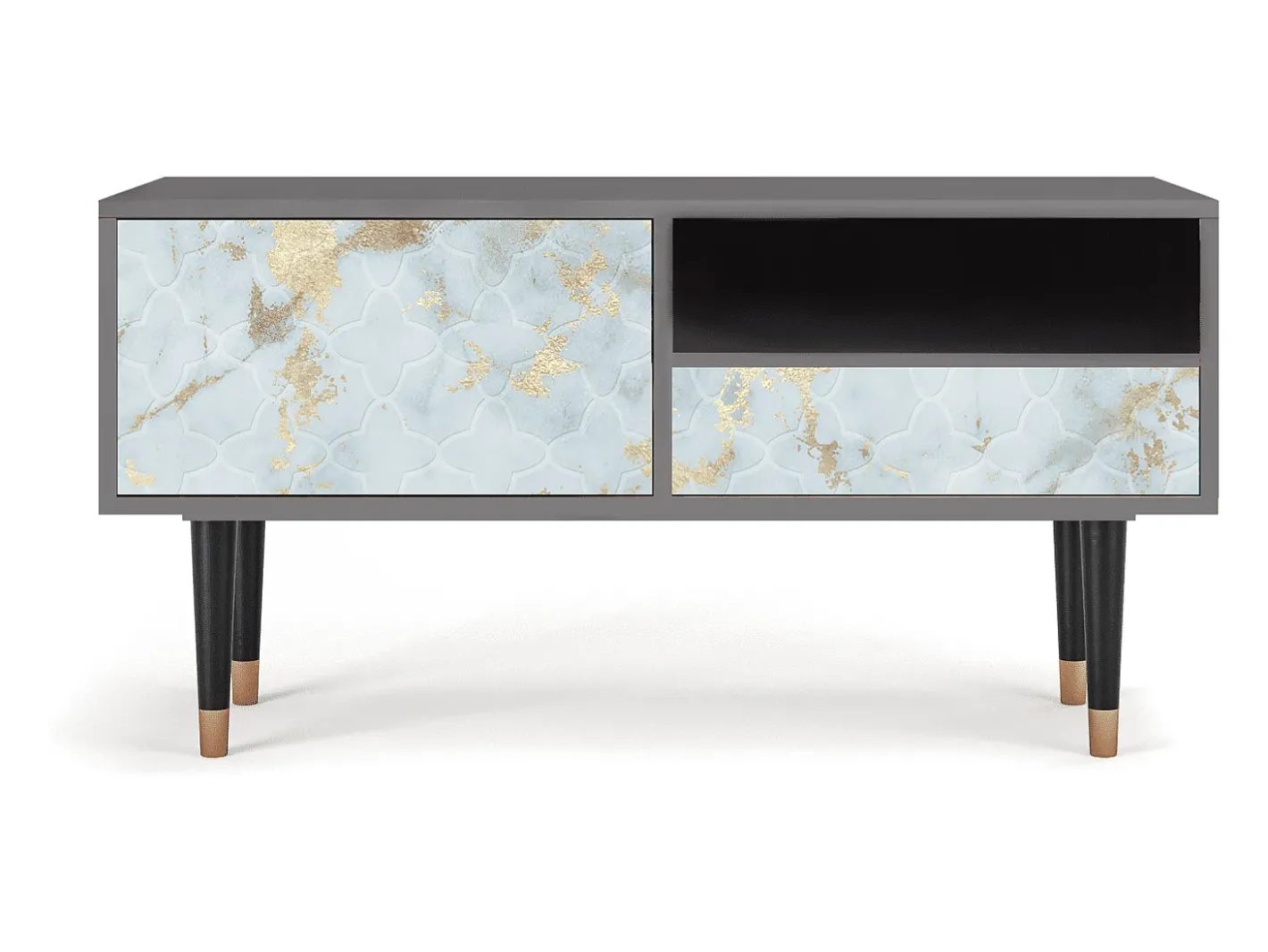 Móvel De Tv*Mueble de TV - 115х59х48 cm - T3 - Golden Waves, Areia Bege