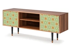 Móvel De Tv*Mueble de TV - 170х69х48 cm - T2 - Hindu Daisy, Nogueira Castanho