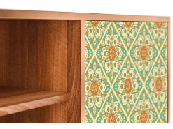Móvel De Tv*Mueble de TV - 170х69х48 cm - T2 - Hindu Daisy, Nogueira Castanho