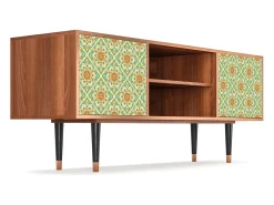 Móvel De Tv*Mueble de TV - 170х69х48 cm - T2 - Hindu Daisy, Nogueira Castanho