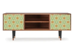 Móvel De Tv*Mueble de TV - 170х69х48 cm - T2 - Hindu Daisy, Nogueira Castanho