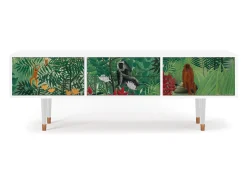 Móvel De Tv*Mueble de TV - 170х59х48 cm - T4 - Jungles in Paris, Branco Bege
