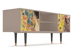 Móvel De Tv*Mueble de TV - 170х69х48 cm - T2 - Lady with Fan by Klimt, Latte Bege