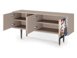 Móvel De Tv*Mueble de TV - 150х69х41 cm - T5 - Le Séchage des voiles , Latte Bege