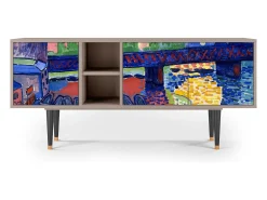 Móvel De Tv*Mueble de TV - 150х69х41 cm - T5 - Le Séchage des voiles , Latte Bege
