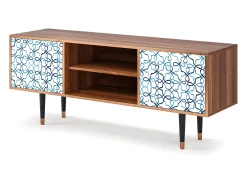 Móvel De Tv*Mueble de TV - 170х69х48 cm - T2 - Marine Strings, Nogueira Castanho