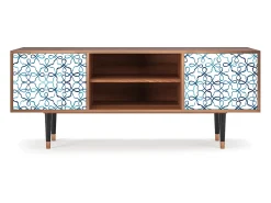 Móvel De Tv*Mueble de TV - 170х69х48 cm - T2 - Marine Strings, Nogueira Castanho
