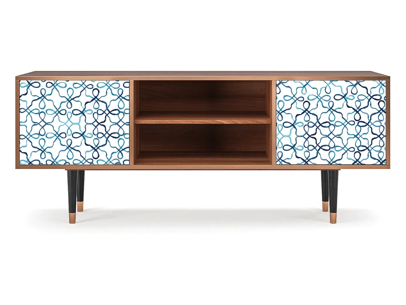 Móvel De Tv*Mueble de TV - 170х69х48 cm - T2 - Marine Strings, Nogueira Castanho