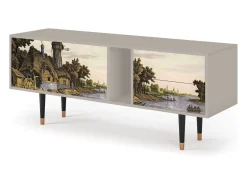 Móvel De Tv*Mueble de TV - 170х69х48 cm - T1 - Mill along a River, Areia Bege