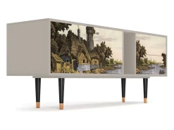 Móvel De Tv*Mueble de TV - 170х69х48 cm - T1 - Mill along a River, Areia Bege