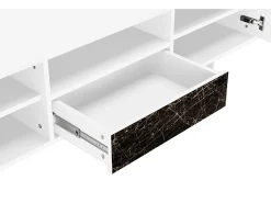 Móvel De Tv*Mueble de TV - 170х59х41 cm - T6 - Night Abyss, Branco Bege