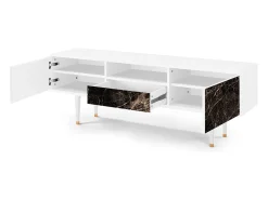 Móvel De Tv*Mueble de TV - 170х59х41 cm - T6 - Night Abyss, Branco Bege