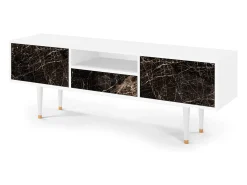Móvel De Tv*Mueble de TV - 170х59х41 cm - T6 - Night Abyss, Branco Bege