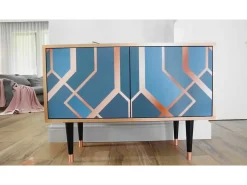 Móvel De Tv*Mueble de TV - 115х59х48 cm - T3 - Poppy field by van Gogh, Branco Bege
