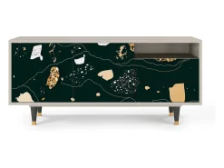 Móvel De Tv*Mueble de TV - 125х56х41 cm - T7 - Space Rocks, Areia Bege