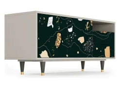 Móvel De Tv*Mueble de TV - 125х56х41 cm - T7 - Space Rocks, Areia Bege