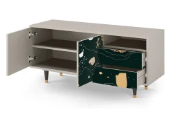Móvel De Tv*Mueble de TV - 125х56х41 cm - T7 - Space Rocks, Areia Bege