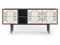 Best Mueble de TV - 150х69х41 cm - T5 - Spring Ceramics, Antracite Móvel De Tv