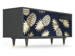 Móvel De Tv*Mueble de TV - 125х56х41 cm - T7 - Sunny Pineaple, Antracite Cinza antracite
