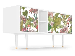 Móvel De Tv*Mueble de TV - 150х69х41 cm - T5 - Sweet Flamingo, Branco Bege