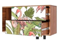 Móvel De Tv*Mueble de TV - 170х69х48 cm - T1 - Sweet Flamingo, Nogueira Castanho